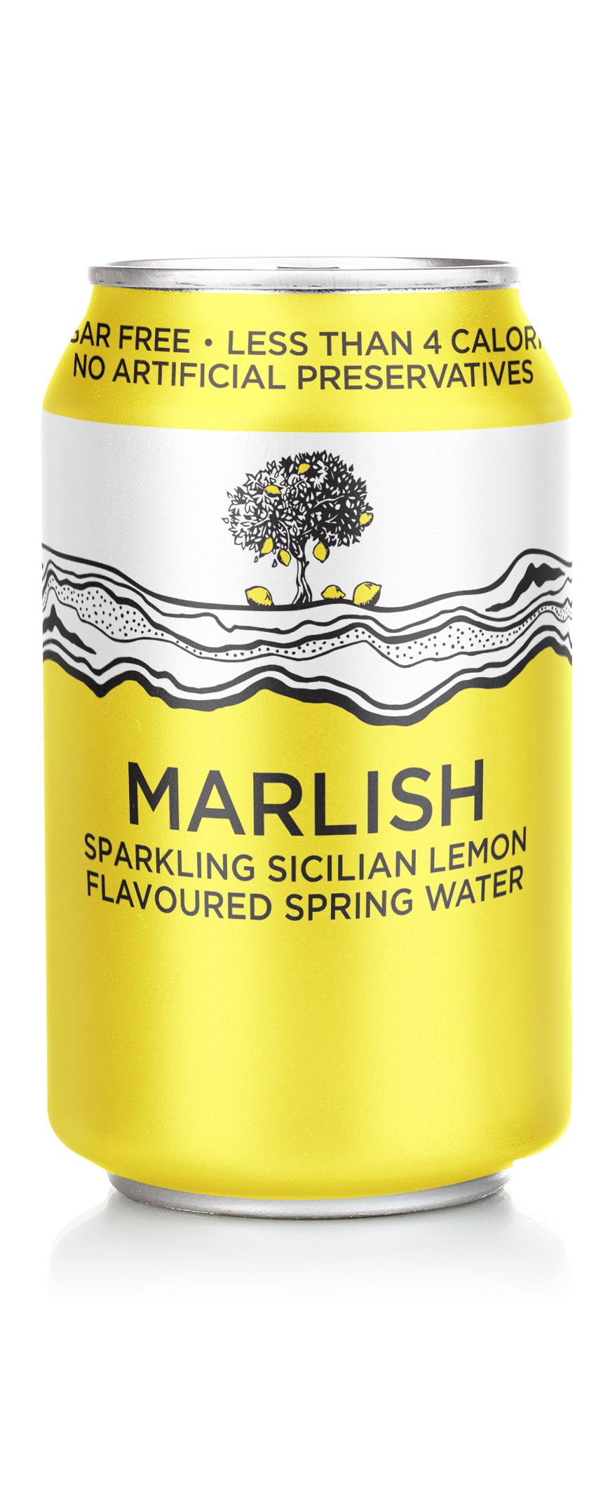 Marlish Sparkling Sicilian Lemon Flavoured Spring Water Marlish